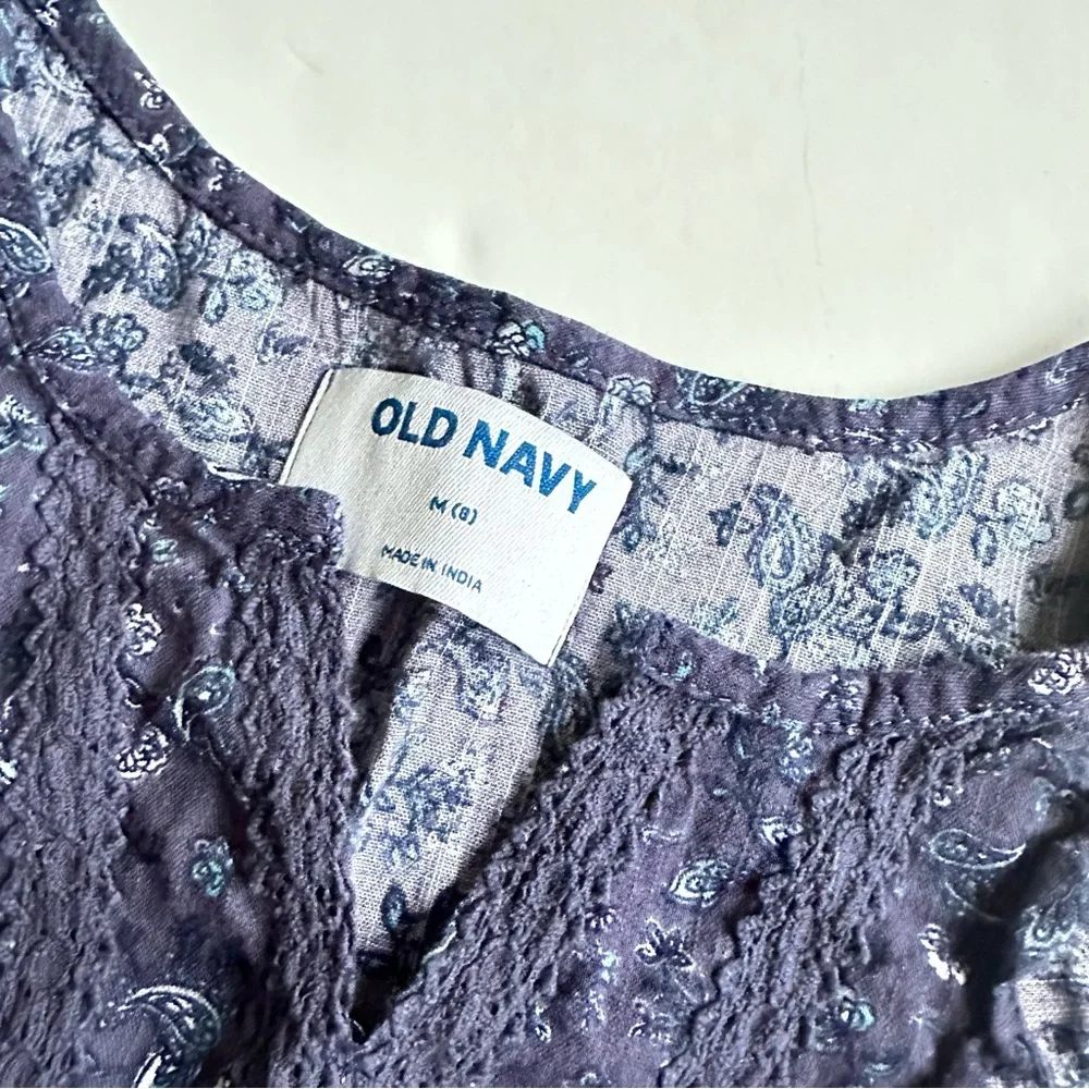 Old Navy Flutter-Sleeve Paisley Top